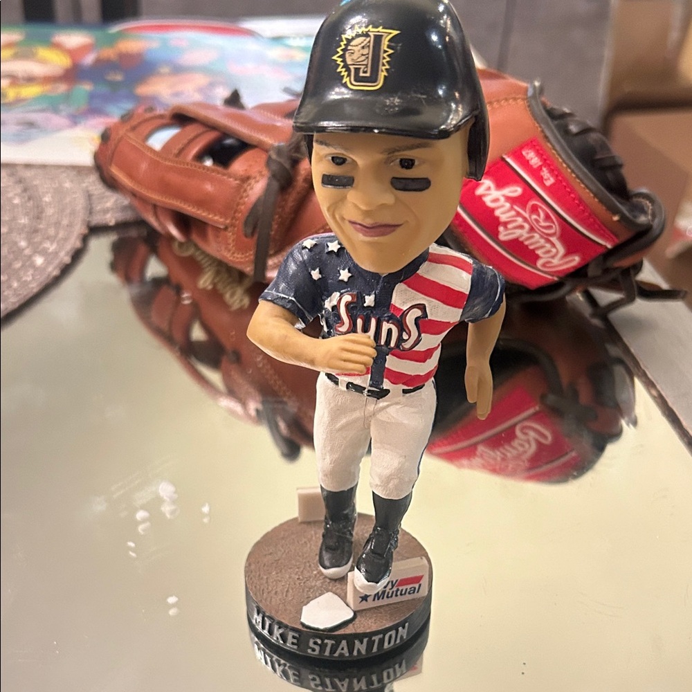 Mike Stanton Giancarlo Stanton Bobblehead with American Flag Jersey
